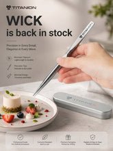 WICK Tweezers Are Back in Stock: Precision, Lightweight Titanium for the Modern Chef