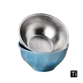 Pure Titanium Ice Flower Gradient Bowl