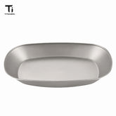 Pure Titanium Multifunctional Plate, Outdoor Camping Steaming & Salad Dinner Plate