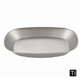 Pure Titanium Multifunctional Plate, Outdoor Camping Steaming & Salad Dinner Plate
