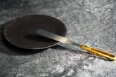(Brushed Gold) Titanium Straight Spatula