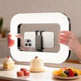 20W Portable Ring Light with bracket-8000mAh 3 color temperatures