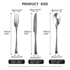 Titanium Krystal Dining Cutlery