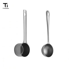 Pure Titanium Measuring Spoon, Lightweight Coffee Bean Powder Scoop, Portable Outdoor Camping Tea Milk Powder Spoon