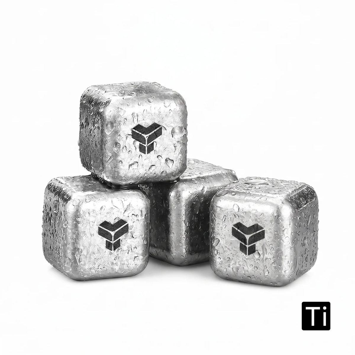 Titanium Ice Cubes (4pcs Set)