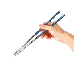 Titanium Twisted Pattern Chopsticks
