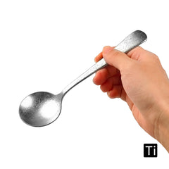 Pure Titanium Large Round Head Spoon Long Handle Soup Spoon