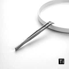 Titanium Angled Tweezers 16cm