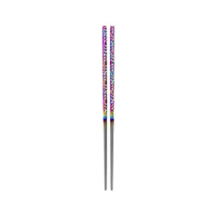 Titanium Twisted Pattern Chopsticks