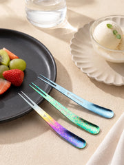 (Spork) Titanium Multi-function Fruit Fork