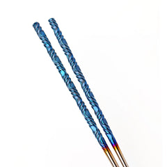 Titanium Twisted Pattern Chopsticks