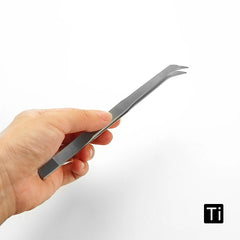 Titanium Angled Tweezers 16cm