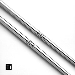 Titanium Bamboo Pattern Chopsticks 24.5cm Mirror Polished Tableware
