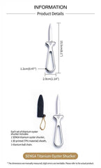 (SENGA) Titanium Oyster Knife