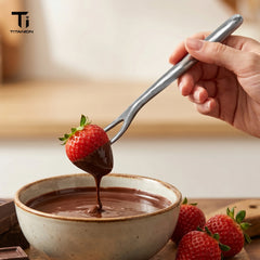 Pure Titanium Chocolate / Teapot Fork
