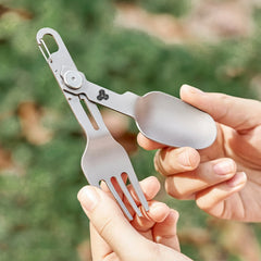 Titanium Foldable Spork