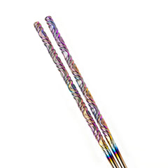 Titanium Twisted Pattern Chopsticks