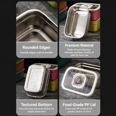 Titanium Food Storage Container