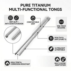 Pure Titanium Ice Tongs