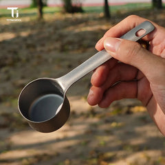 Pure Titanium Measuring Spoon, Lightweight Coffee Bean Powder Scoop, Portable Outdoor Camping Tea Milk Powder Spoon