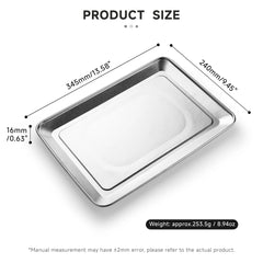 Pure Titanium Thickened Rectangular Serving Platter