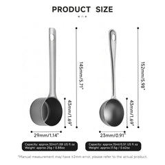 Pure Titanium Measuring Spoon, Lightweight Coffee Bean Powder Scoop, Portable Outdoor Camping Tea Milk Powder Spoon