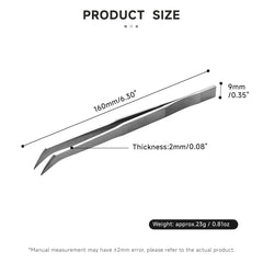 Titanium Angled Tweezers 16cm