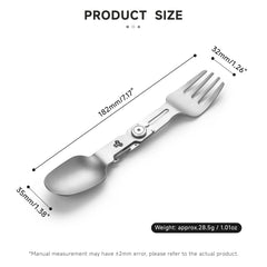 Titanium Foldable Spork