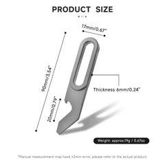 Titanium Bottle Opener EDC