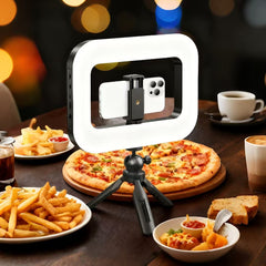 20W Portable Ring Light with bracket-8000mAh 3 color temperatures