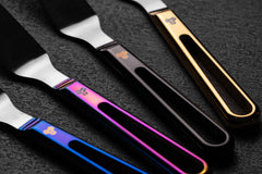(VADER) Titanium Offset Spatula-Wide