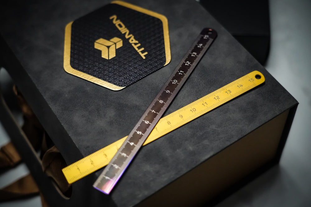 
                      
                        Titanium Ruler - 15cm / 6"
                      
                    