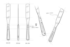 Titanium Straight Spatula