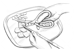Ciseaux de cuisine en titane