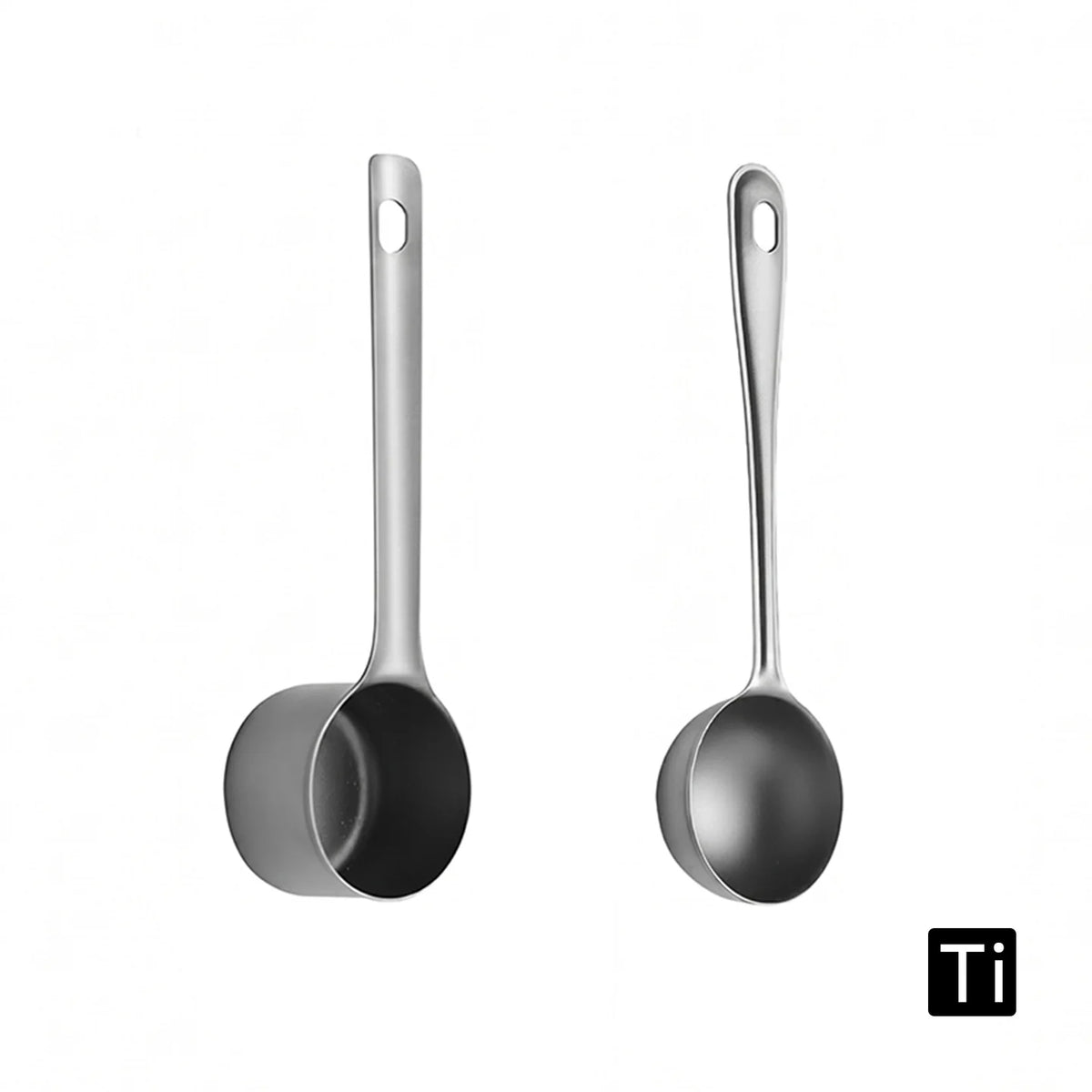 Pure Titanium Measuring Spoon, Lightweight Coffee Bean Powder Scoop, Portable Outdoor Camping Tea Milk Powder Spoon