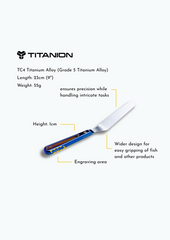 (VADER) Titanium Offset Spatula-Wide