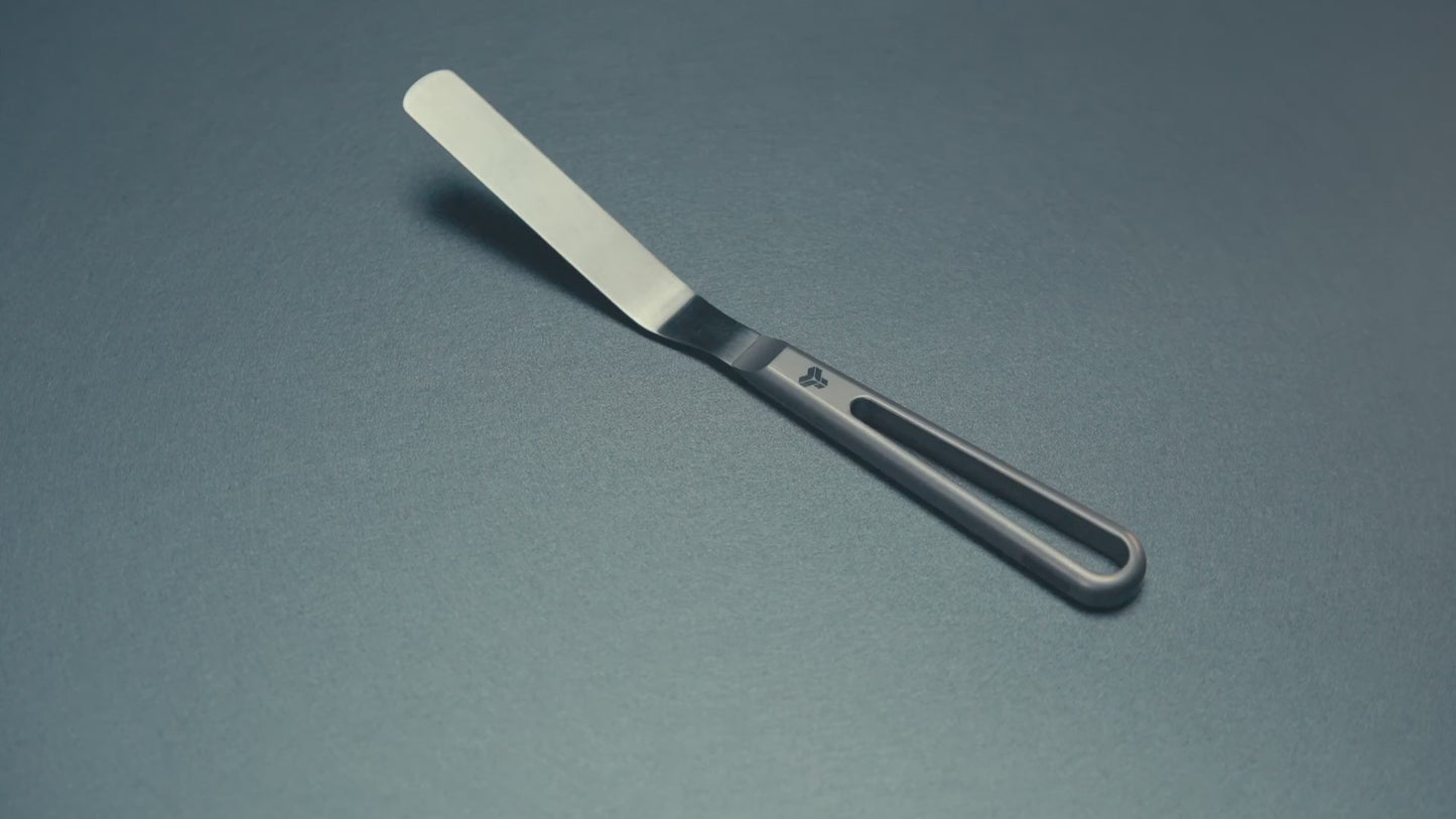 (OMNI) Titanium Offset Spatula Mini